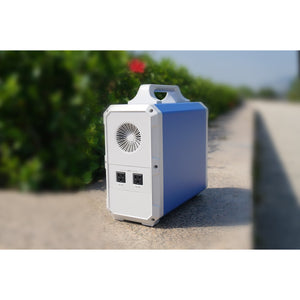 Photo of Bluetti - EB150 1500Wh/1000W Portable Power Station in side view.