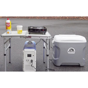 Photo of Bluetti - EB150 1500Wh/1000W Portable Power Station hooked in a cooler and a cooker,