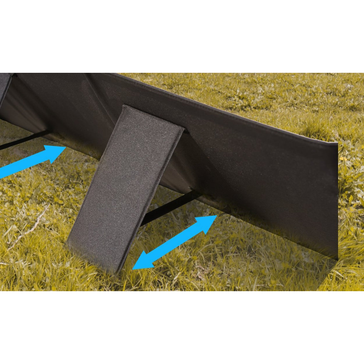 Photo of Bluetti - SP120 120W Solar Panel in back view.