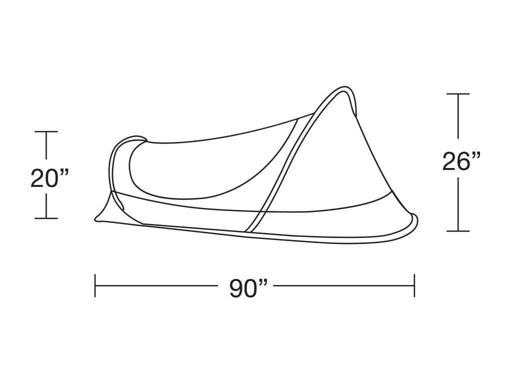 Photo of the Catoma Burrow tent dimensions.