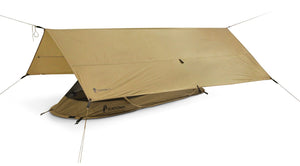 Photo of Catoma Gopher Tarp System with tent inside it in a white background