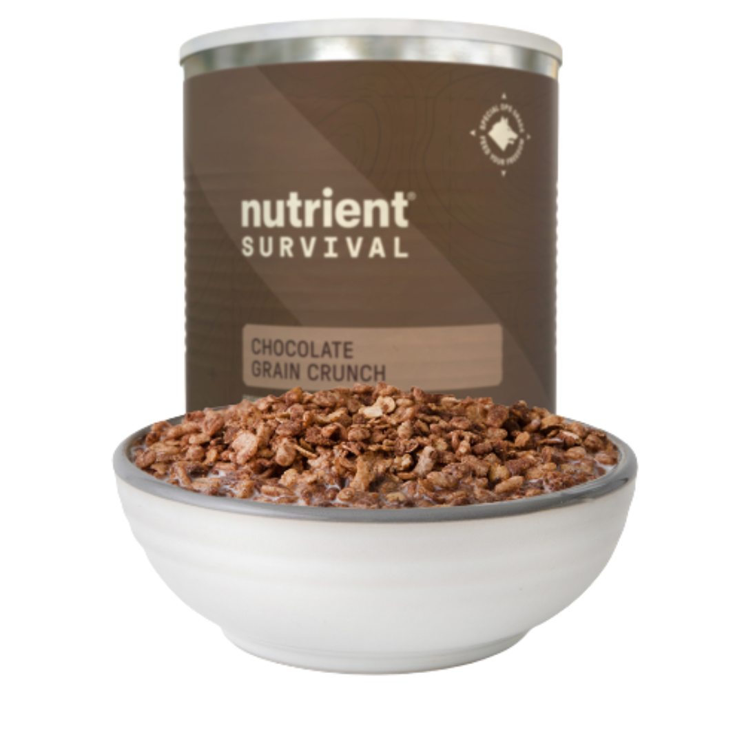 Nutrient Survival - Chocolate Grain Crunch - 6 Cans