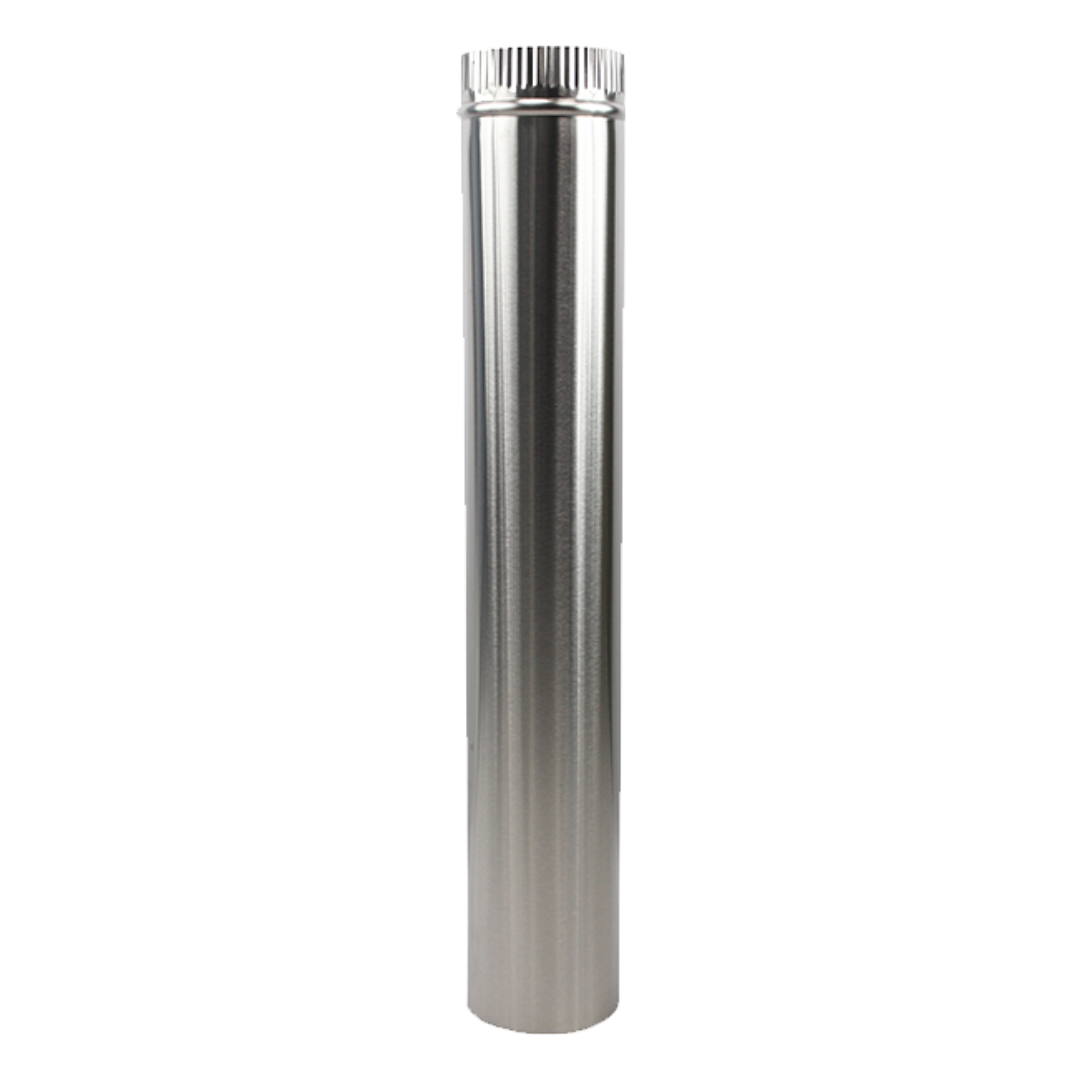 Photo of Dickinson Marine - 24″ Long Chimney Pipe- Stainless Steel  in a white background.