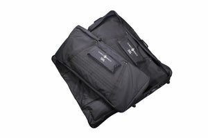 Photo of two Disc-O-Bed 2XL Roller Bag in front view on a white background..