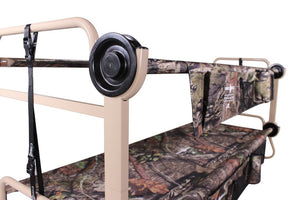 Picture of Disc-O-Bed Cam-O-Bunk Large with Mossy Oak including Organizers Side View.