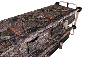 Picture of Disc-O-Bed Cam-O-Bunk Large with Mossy Oak including Organizers Top Side View.
