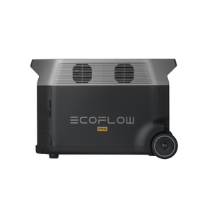 EcoFlow Delta Pro from left side view with wheel cart