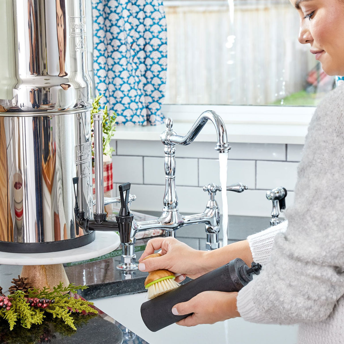 Picture of a Cleaning the Berkey Black Filter - Water Filtration