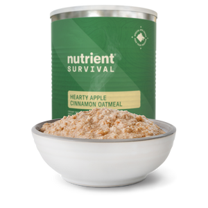 Nutrient Survival - Hearty Apple Cinnamon Oatmeal - 6 Cans