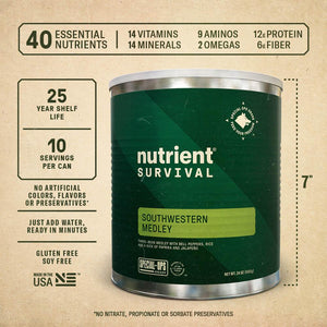 Nutrient Survival - 72 Hour Food kit - Feeds Four