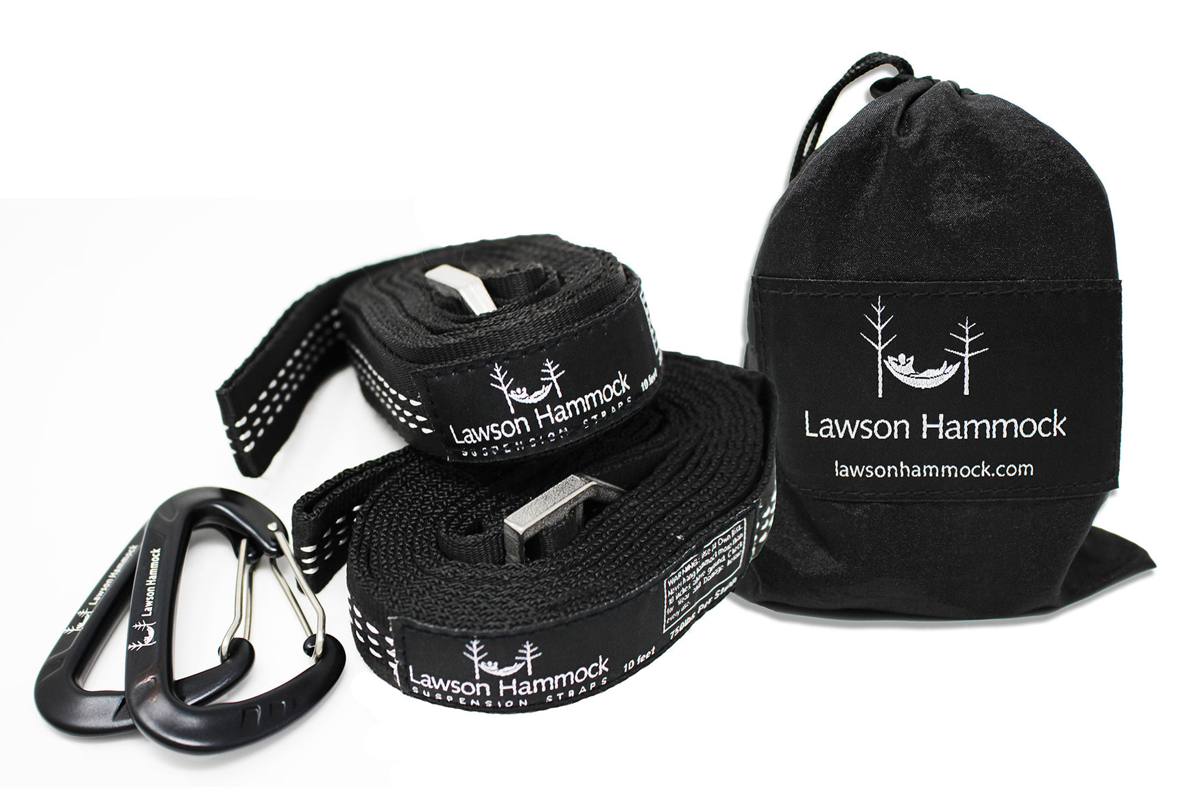Lawson Hammock Suspension System (Hammock Straps + Carabiners)