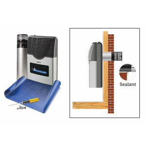 Picture of how to install Martin - Natural Gas Direct Vent Thermostatic Heater 11,000 Btu MDV12N