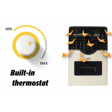 Martin - MDV12N Natural Gas Direct Vent Thermostatic Heater 11,000 Btu -  Wild Oak Trail