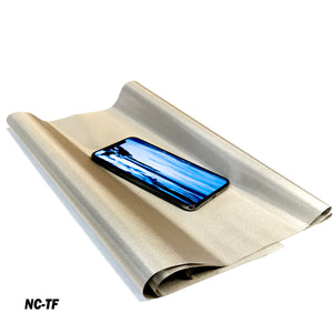 CYBER NC-TF Faraday Fabric EMF RF Shielding Nickel Copper Taffeta Fabric Roll 42″ x 1′ (Set of Two) - Faraday Defense