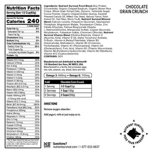 Nutrient Survival - Chocolate Grain Crunch - 6 Cans