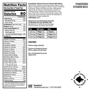 Nutrient Survival - Powdered Vitamin Milk - 6 Cans