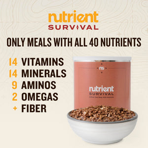 Nutrient Survival Chocolate Grain Crunch with nutrients