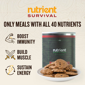 Nutrient Survival - Chocolate Chip Cammie Cookie Can - Pack of Three