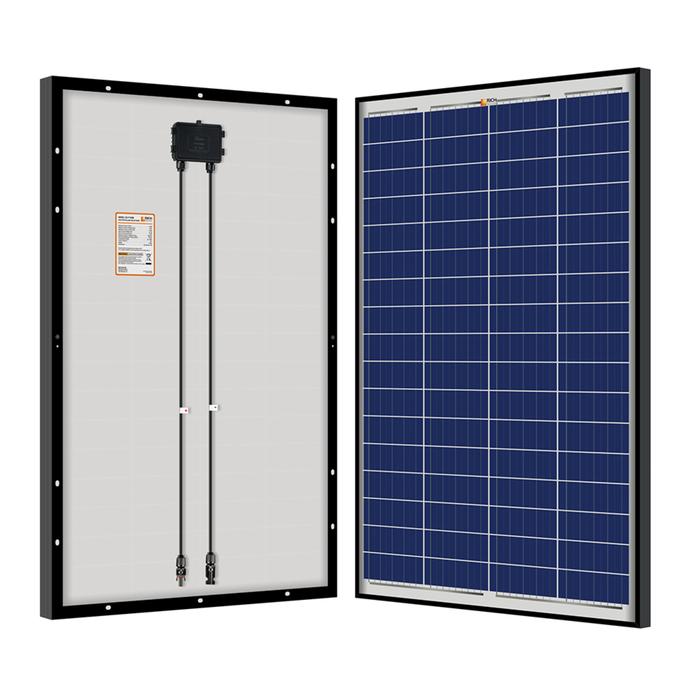 Photo of Rich Solar - 100 Watt Poly Solar Panel Black Frame.
