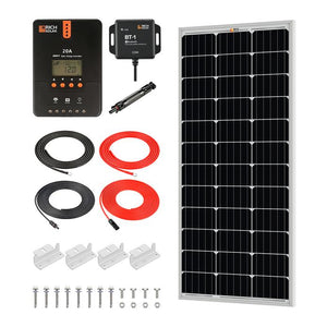 Rich Solar - 100 Watt Solar Kit with 20A MPPT Controller