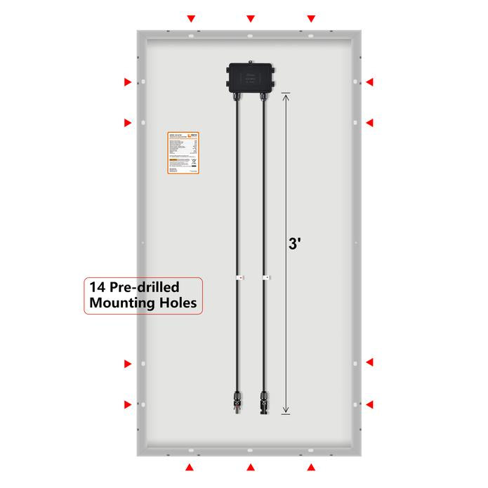 Rich Solar - 150 Watt 12V Mono Solar Panel