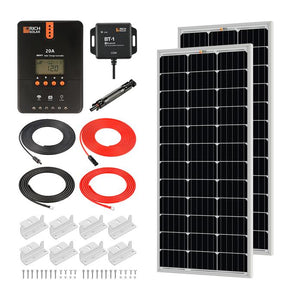 Rich Solar - 200 Watt Solar Kit with 20A MPPT Controller