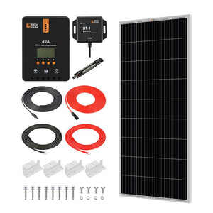 Rich Solar - 200 Watt Solar Kit  with 40A MPPT Controller