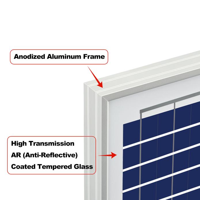 Rich Solar - 20 Watt 12V Poly Solar Panel