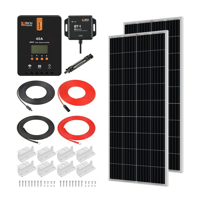 Rich Solar - 400 Watt Solar Kit  with 40A MPPT Controller