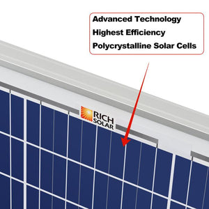 Rich Solar - 50 Watt 12V Poly Solar Panel