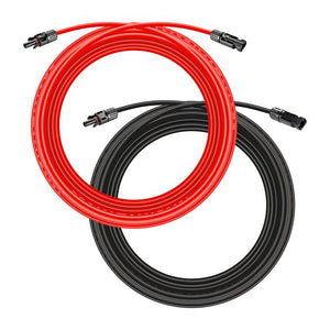 Photo of Rich Solar - 10 Gauge 50 Feet MC4 Cable 2 pieces - 1 red and 1 black.