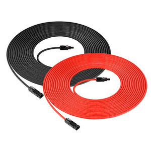 Photo of Rich Solar - 10 Gauge 50 Feet MC4 Cable 2 pieces - 1 red and 1 black.
