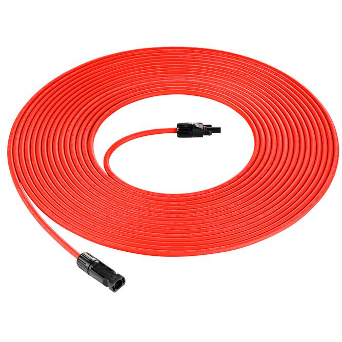 30' 10AWG MC4 Extension Cable, Dual, Combined Cable