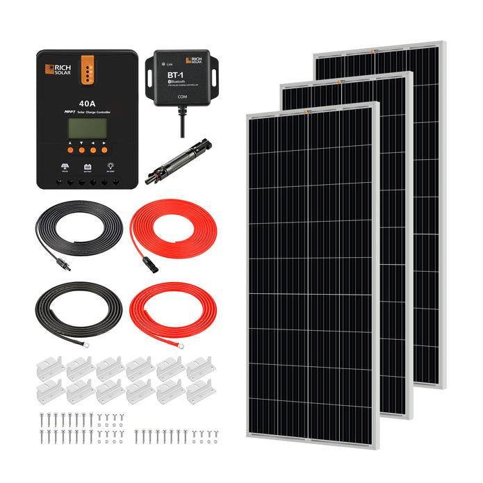 Rich Solar - 600 Watt Solar Kit  with 40A MPPT Controller