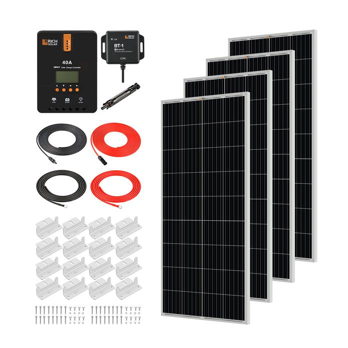 Rich Solar - 800 Watt Solar Kit  with 40A MPPT Controller  kit