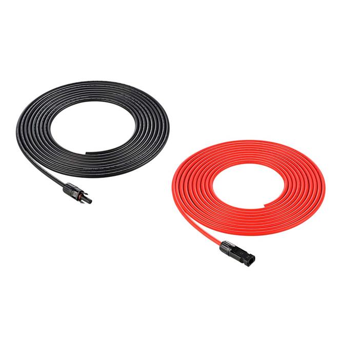 Photo of Rich Solar - 10 Gauge 10 Feet MC4 Cable 2 pieces - 1 red and 1 black.