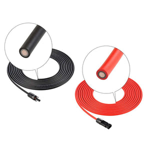 Photo of Rich Solar - 10 Gauge 10 Feet MC4 Cable 2 pcs - 1 red and 1 black showing how its end looks like.