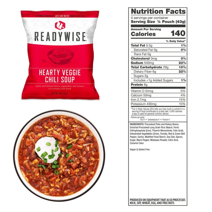 ReadyWise Emergency Food Supply - 48 Servings Emergency Soup Bucket