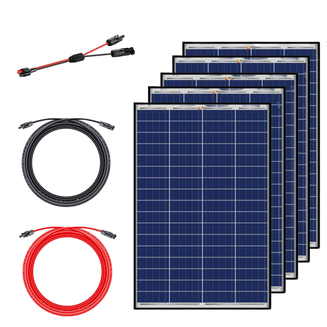 Rich Solar - 500 Watt Poly Solar Panel Kit