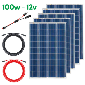 Rich Solar - 500 Watt Poly Solar Panel Kit