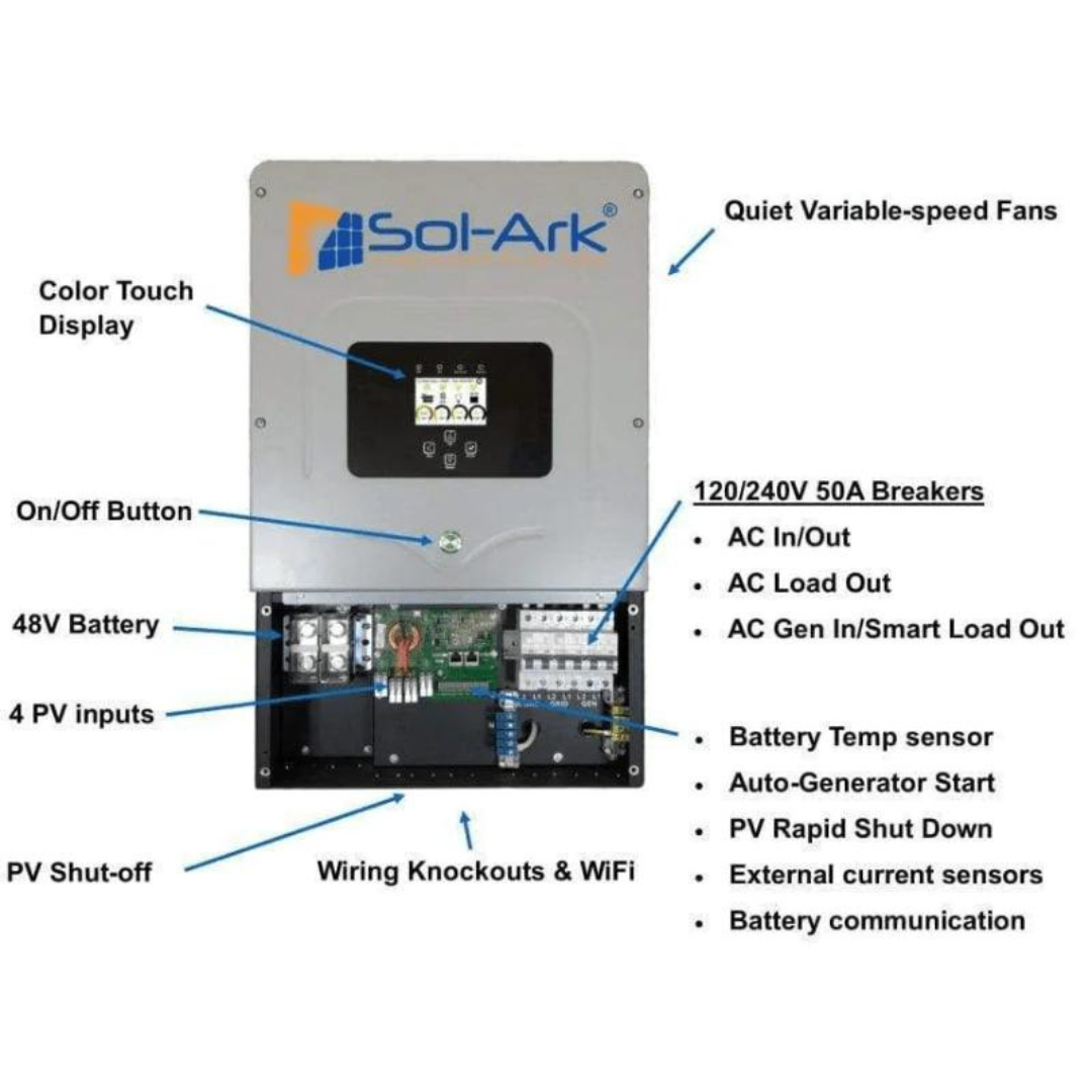SOL-ARK 12K HYBRID SOLAR BATTERY SYSTEM