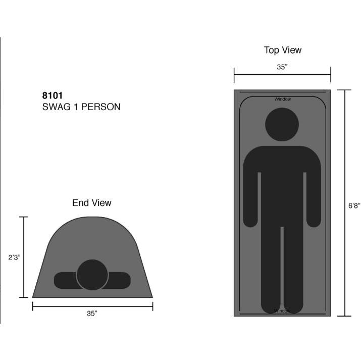 Kodiak Canvas - Swag One Person Canvas Tent-Tent-Kodiak Canvas-Wild Oak Trail
