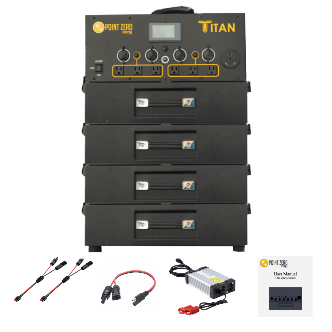Titan Solar Generator with Four Batteries