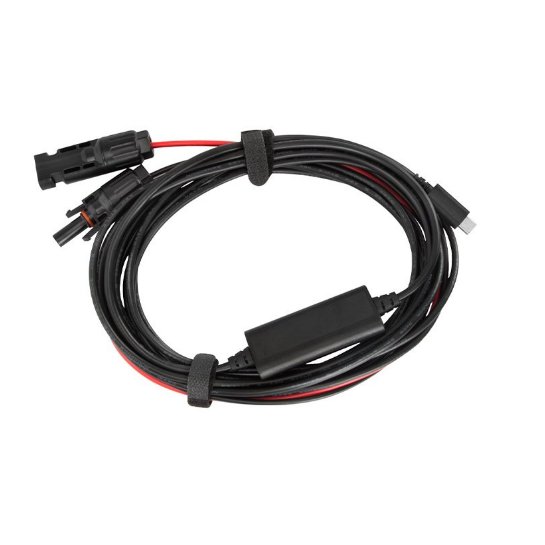 A photo of an MC4 cable for an EcoFlow DELTA 1300