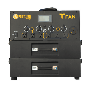 Picture of the Titan Solar Generator with two 2000 watt-hour Battery. - Point Zero Energy Generators