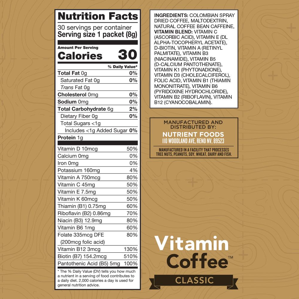 Nutrient Survival - Vitamin Coffee - Pack of Three - Wild Oak Trail