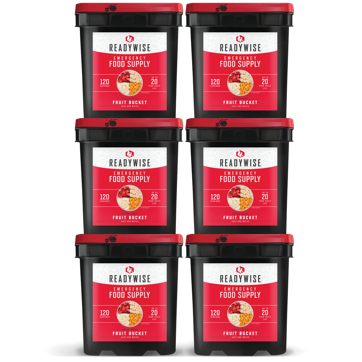 ReadyWise Emergency Food Supply - 720 Serving Freeze Dried Fruit Bucket