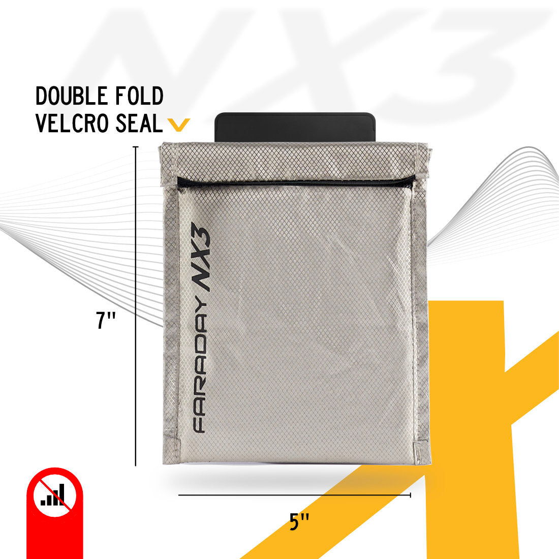 3pc Medium Kit NX3 Double Layer CYBER Fabric Faraday Bag - Faraday Def -  Wild Oak Trail