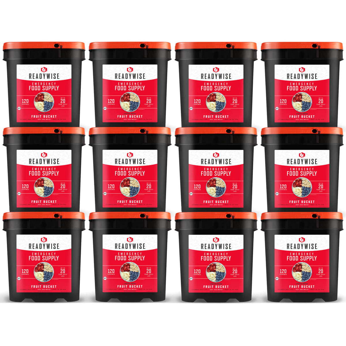 ReadyWise Emergency Food Supply - 1440 Serving Freeze Dried Fruit Bucket