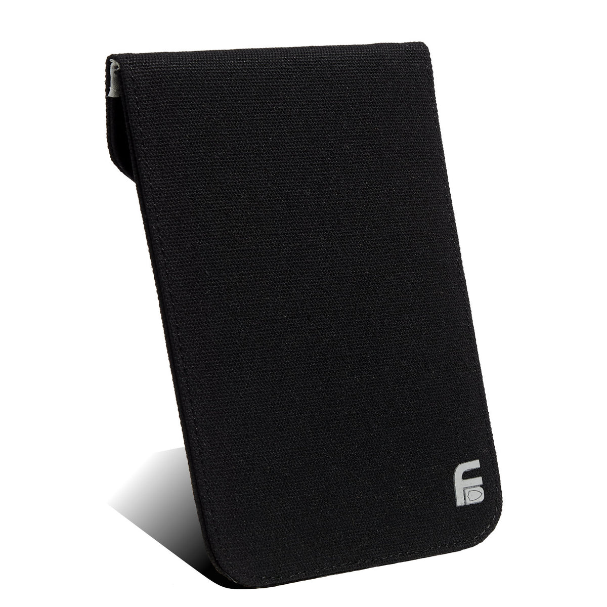 Picture of a Cell phone black canvas X-large privacy protection 4.5 x 6.5 Bag.